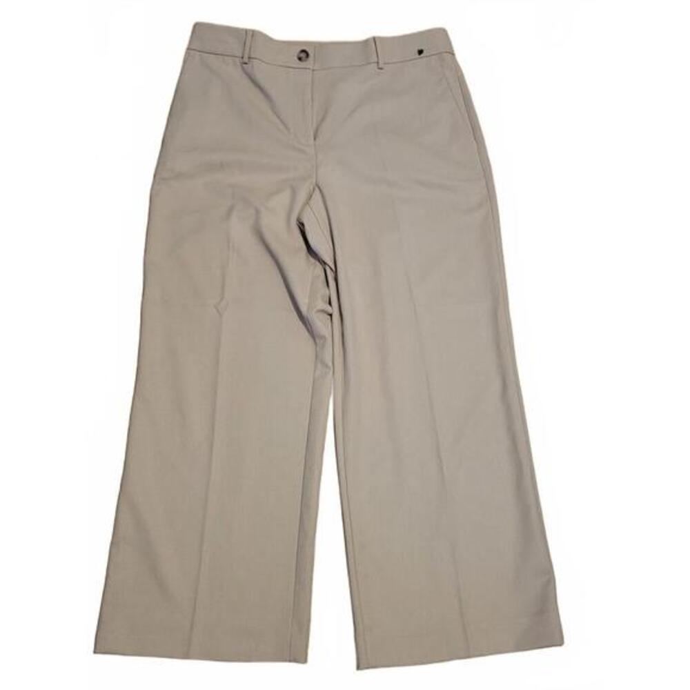 NEW Ann‎ Taylor Beige Lightweight Bootcut Trouser Size 12